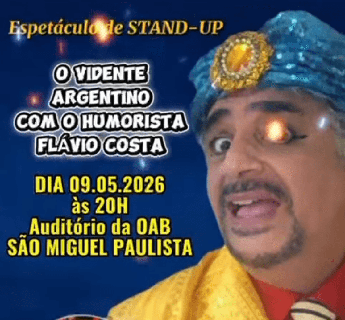 Noite Cultural: Comédia Stand-Up: O Vidente Argentino