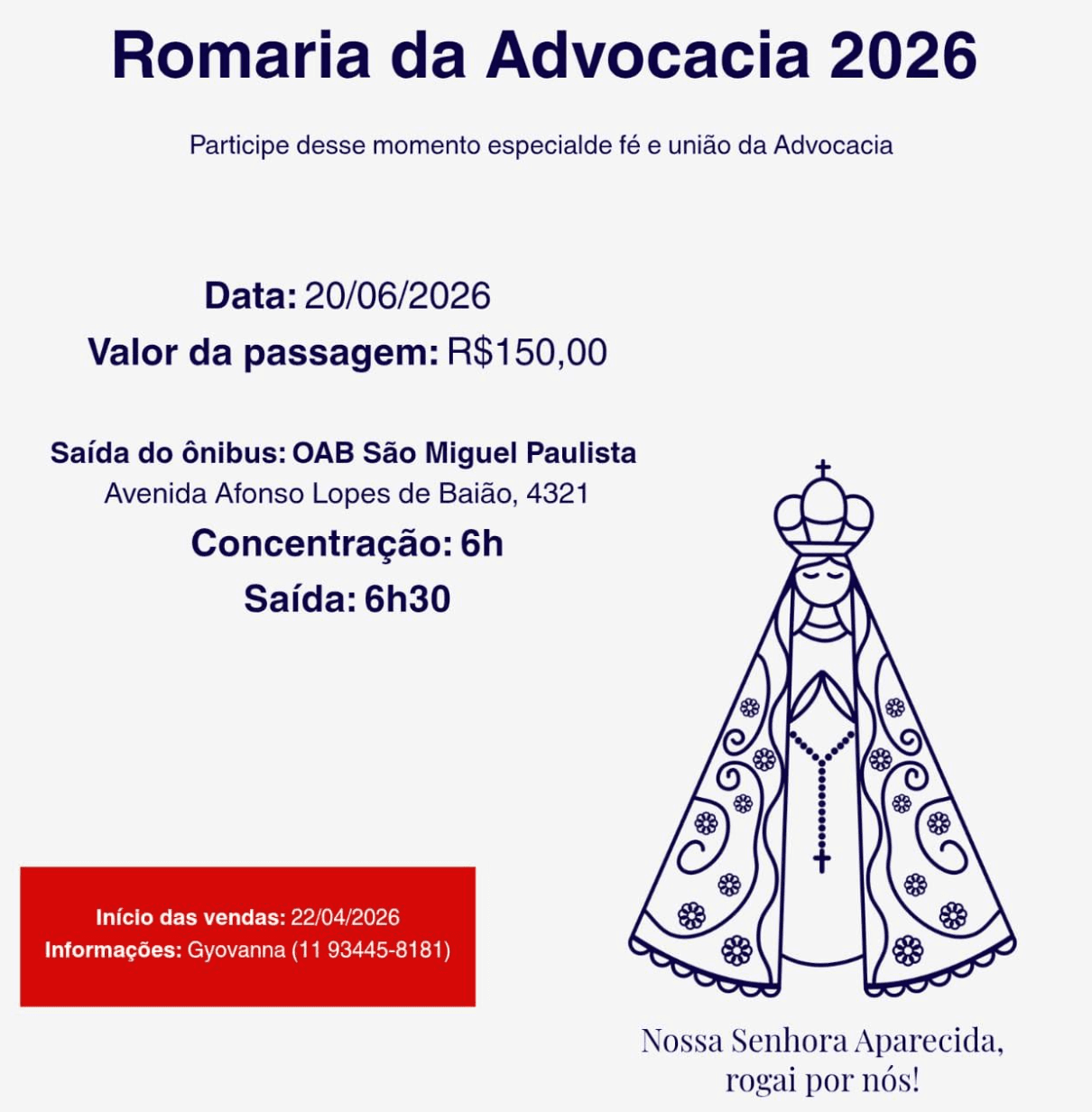 23ª Romaria de Aparecida