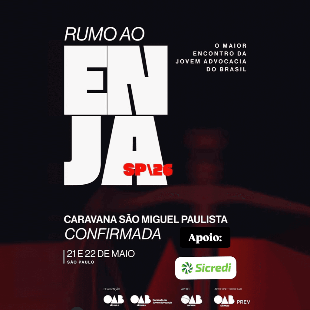 São Miguel Paulista rumo ao maior encontro da Jovem Advocacia do Brasil! 🚀⚖️