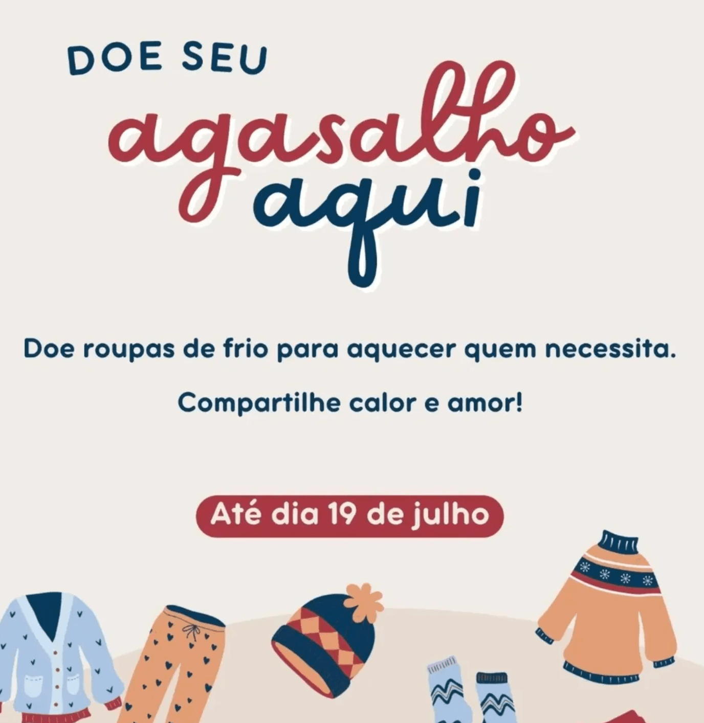 🧣❄️ Campanha do Agasalho 2026 ❄️🧣