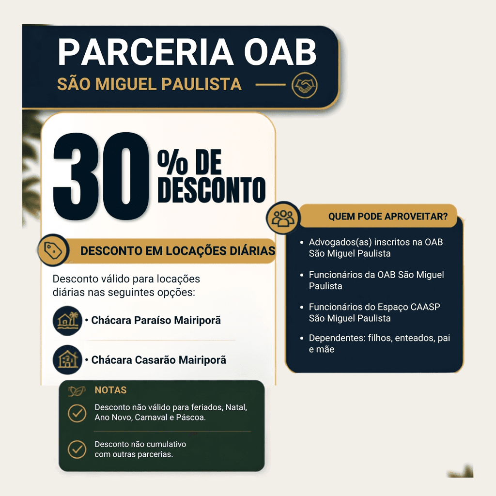 🛎 CHÁCARA PARAÍSO MAIRIPORÃ