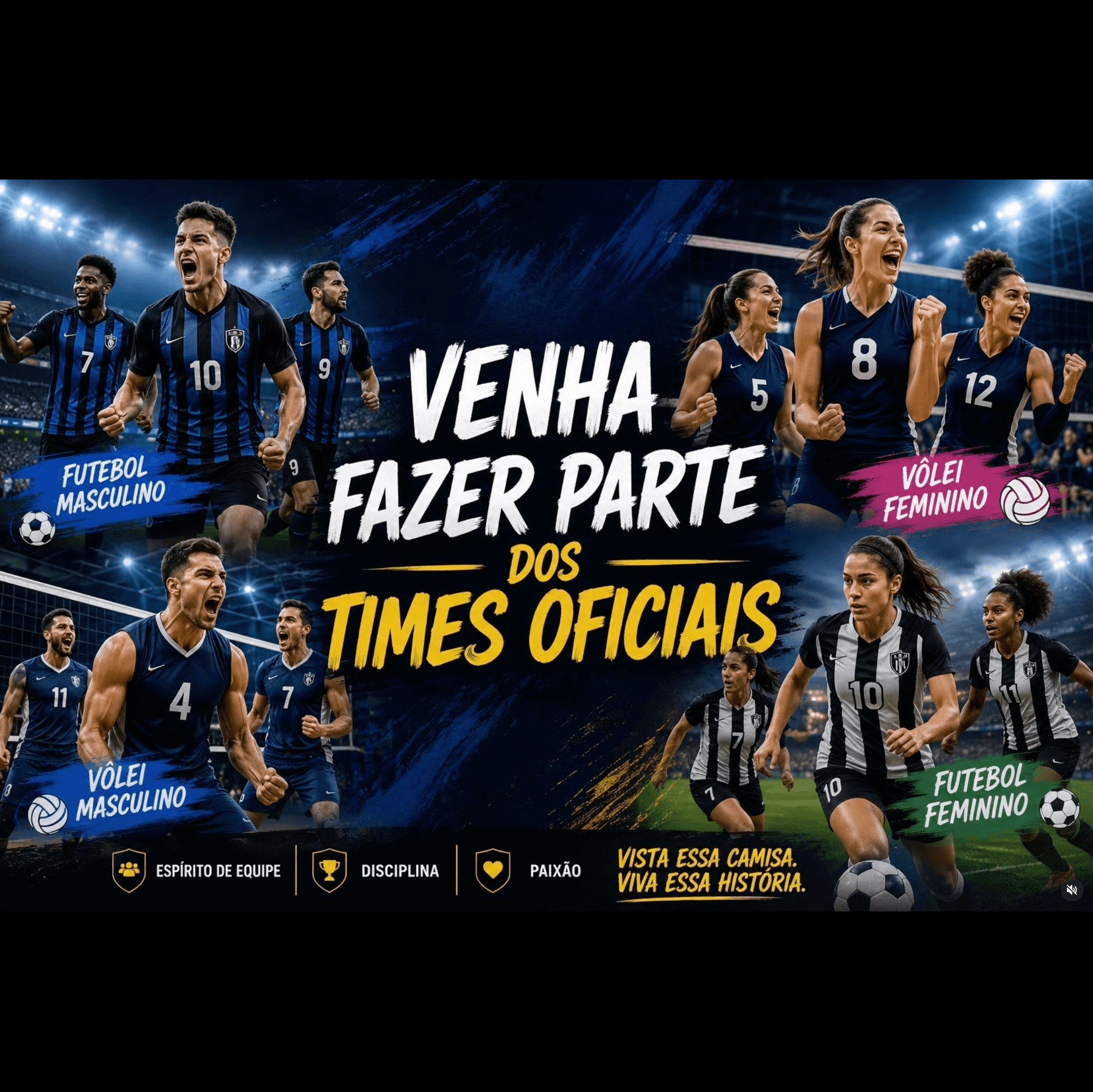 🏐⚽ Venha defender as cores de São Miguel Paulista 🏐⚽